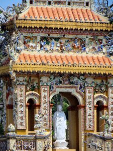 Decoration statue portico
