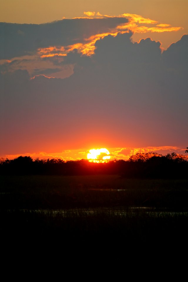 Sunset Over Shark Valley Slough