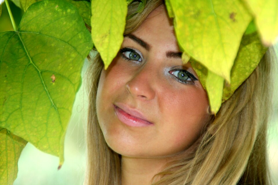 Portrait green beauty