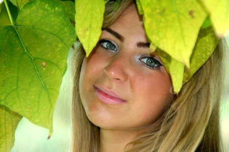 Portrait green beauty