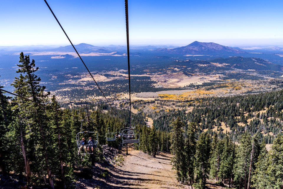Fall color scenic skyride at the Arizona Snowbowl