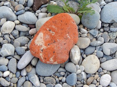 Pebbles rock round photo
