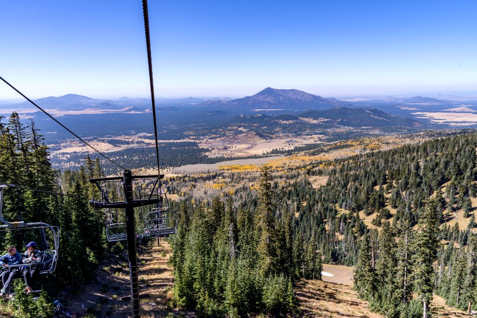 Fall color scenic skyride at the Arizona Snowbowl