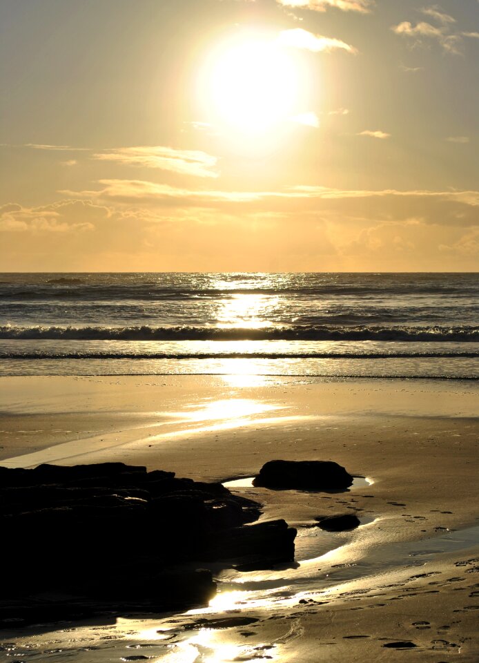 Sea afternoon shore