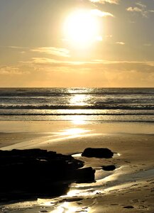 Sea afternoon shore photo