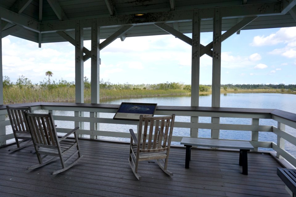 Ernest F. Coe Visitor Center Rocking Chairs