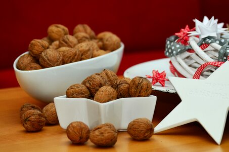 Christmas decoration food fruit bowl photo