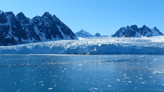 Ice still mountains