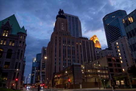 Beautiful historic buildings in downtown Minneapolis