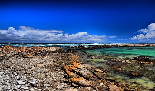 Blue rocks nature