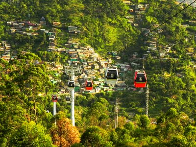 Colombia slum metrocable photo