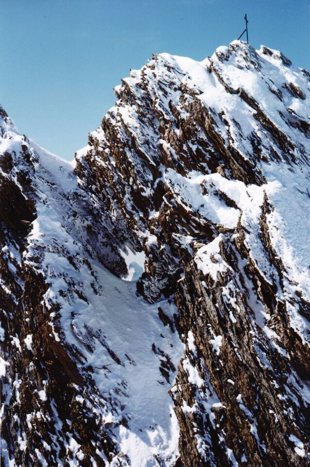 Hole in the summit matterhorn in the hole alpine