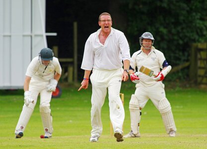 Out competition cricketer