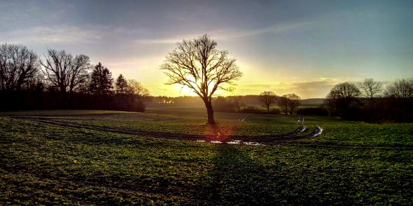 HDR Sonnenuntergang Raisdorf photo