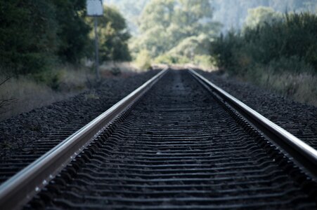 Track rails railway traffic