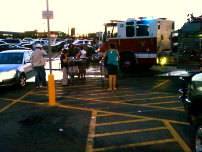 Fire at Walmart photo