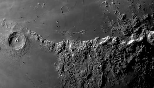 Moon: Eratosthenes + Montes Apenninus