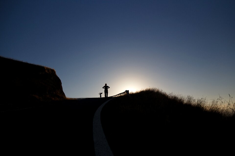 Lookout backlit sunlight