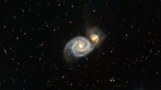 Whirlpool galaxy M51 RGB (reprocessed)