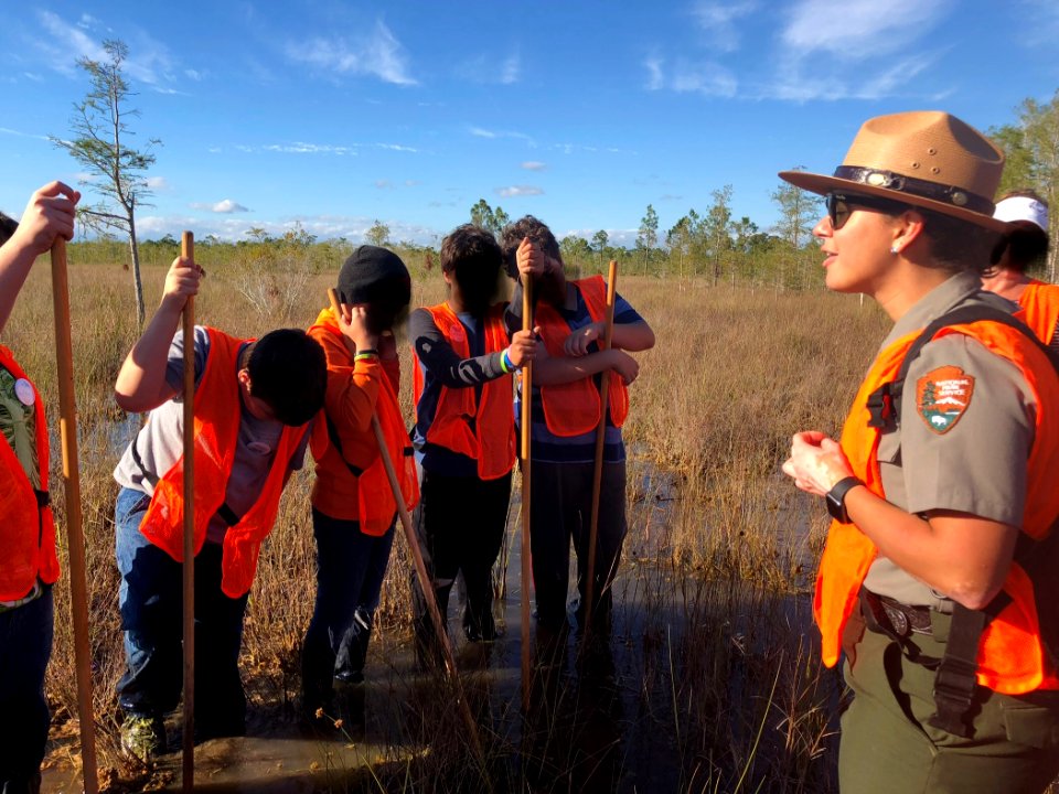 Ranger Denise on a Slough Slog
