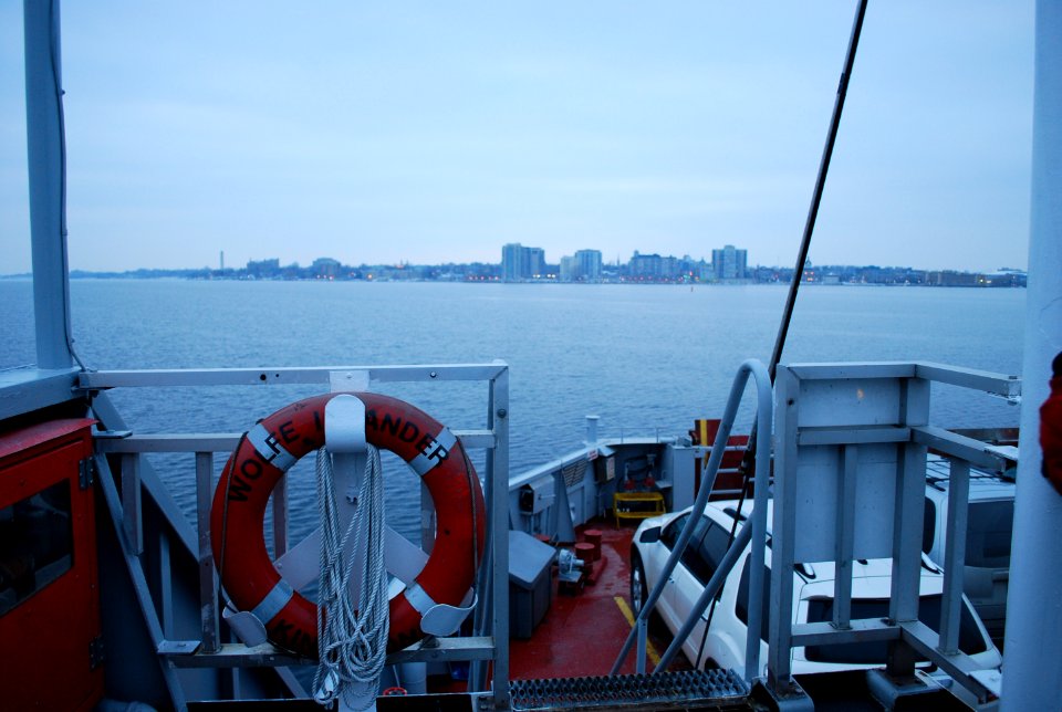 Wolfe Island Ferry, Kingston skyline