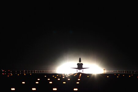 Night runway lights