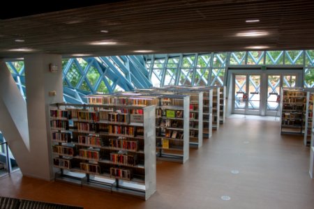seattle library shelves