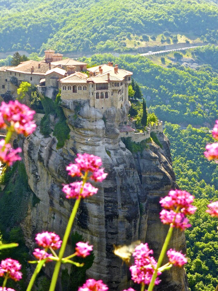 Buildings scenic greece