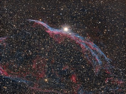 Western part of Veil nebula (NGC 6960) photo