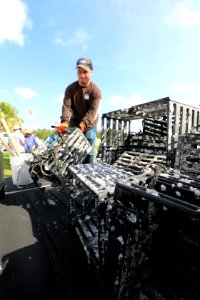 NPSPhoto M.Collier 2019 CS BeachClean WeighingTrash (3)