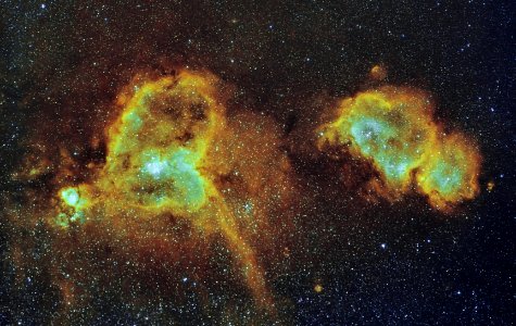 Heart & Soul Nebula (SHO) photo