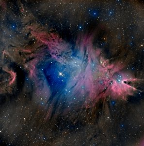Fox Fur nebula Ha-RGB image from Chilescope