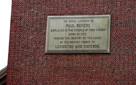 Boston Paul Revere wall
