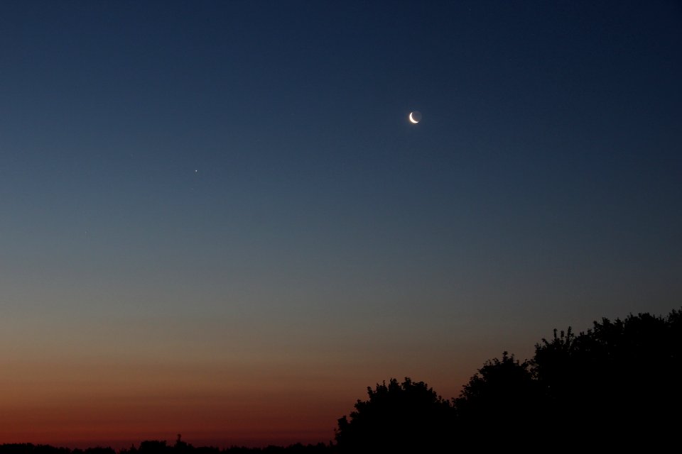 Mars+Jupiter+Mondsichel