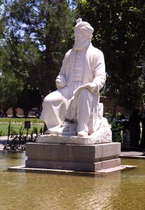 Firdousi persian poet statue