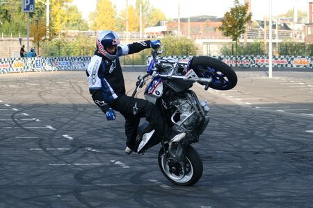 Stunt show intermot motorcycle