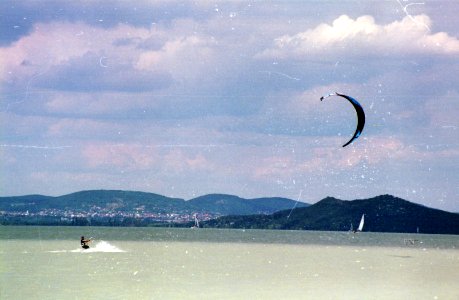 Kite Surfer on the Balaton photo