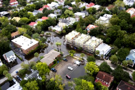 Coast Guard overflight for Charleston flooding photo