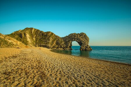 Beach reef rock photo