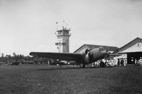 A KNIL 'Glenn Martin' bomber at the Andir military airport near Bandung circa 1937 from wikipedia by Adhi Nugraha photo