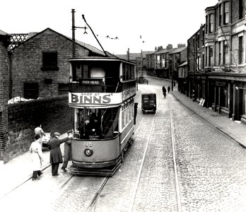 058837:Tram South Shields, Tram 3 on the Tyne Dock to Pierhead Route pre 1938 photo