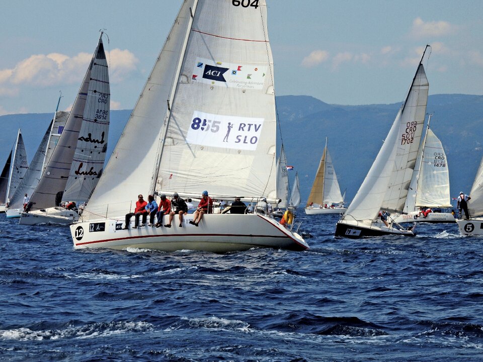 Sailboat yacht wind