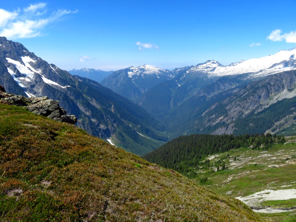 Cascade Pass Trail at North Cascades NP in WA