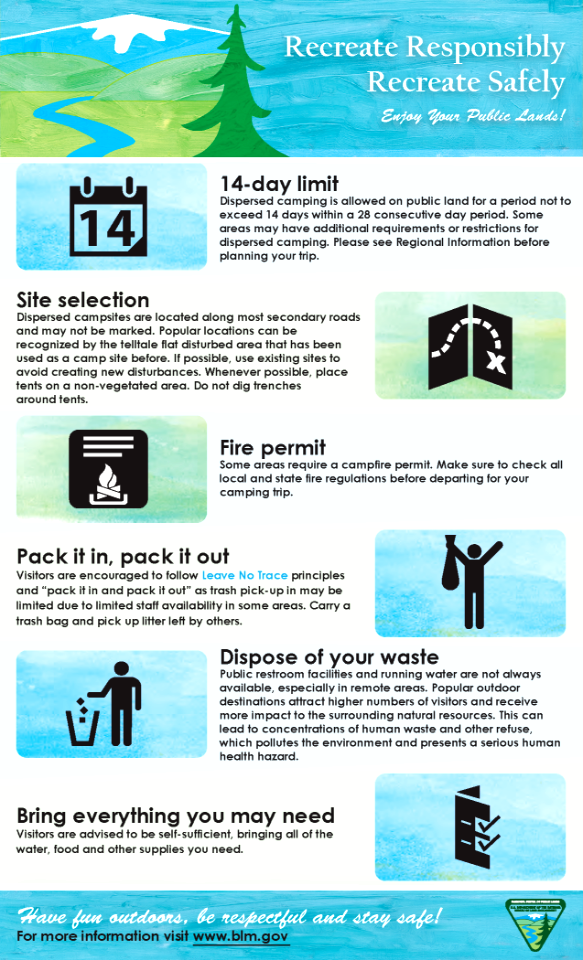Recreate Responsibly, Camping