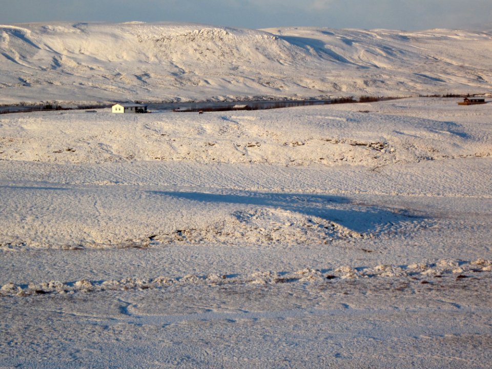 Little White House on a Frozen Prairie