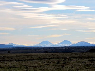 Three Sisters and Mt Bachelor in Central Oregon photo