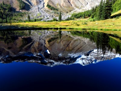 Glacier Basin Trail at Mt. Rainier NP in WA photo