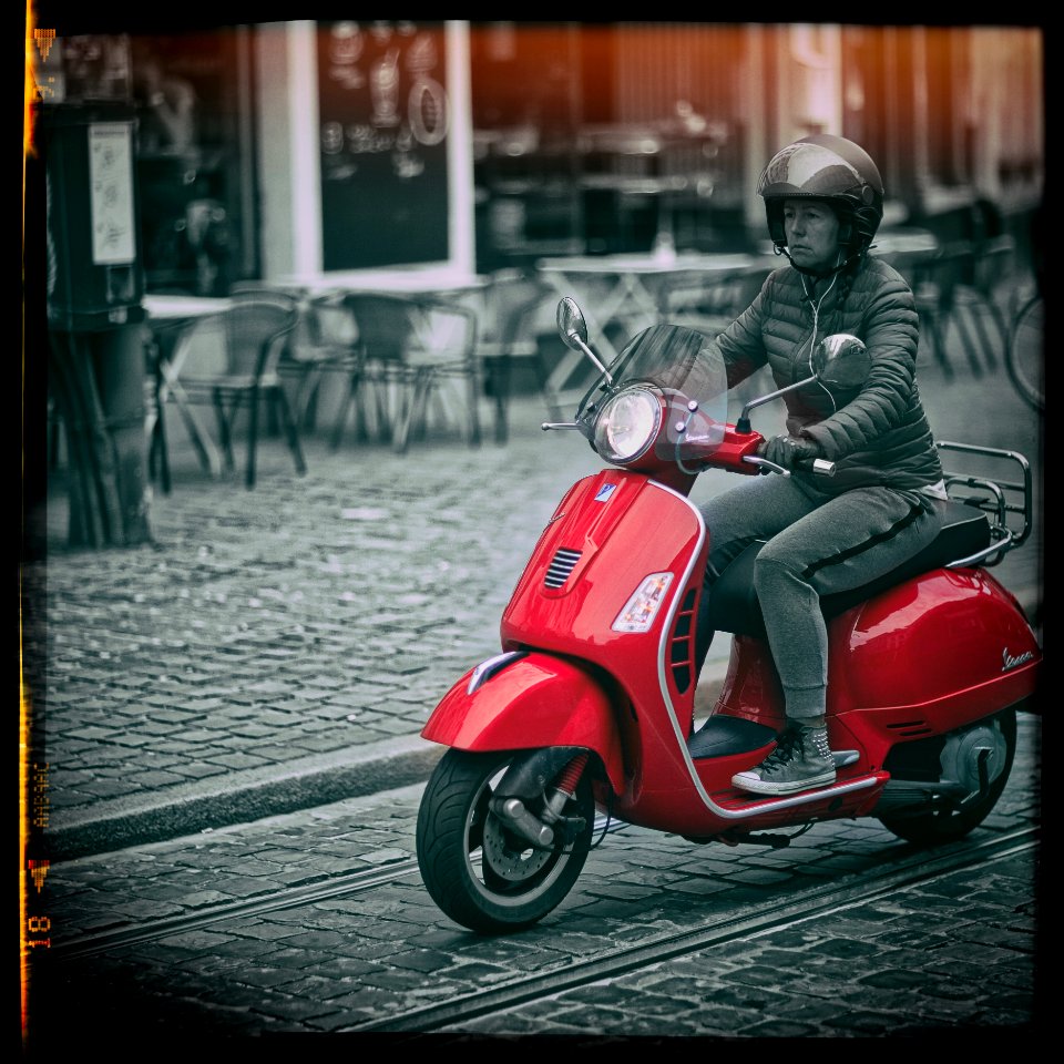 Red Scooter photo