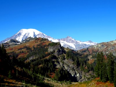 Mt. Rainier at Tatoosh Ridge in WA photo