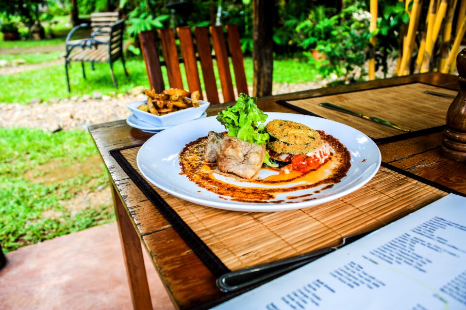 Food menu lunch meal